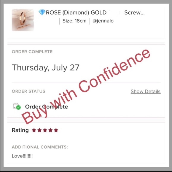 💎LUXURY ROSE (Diamond Style) GOLD Plated Screw & CZ Stones Bangle, Bracelet - Picture 4 of 4